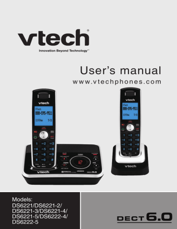 VTech DS221-3 Cordless Telephone User's Manual | Manualzz