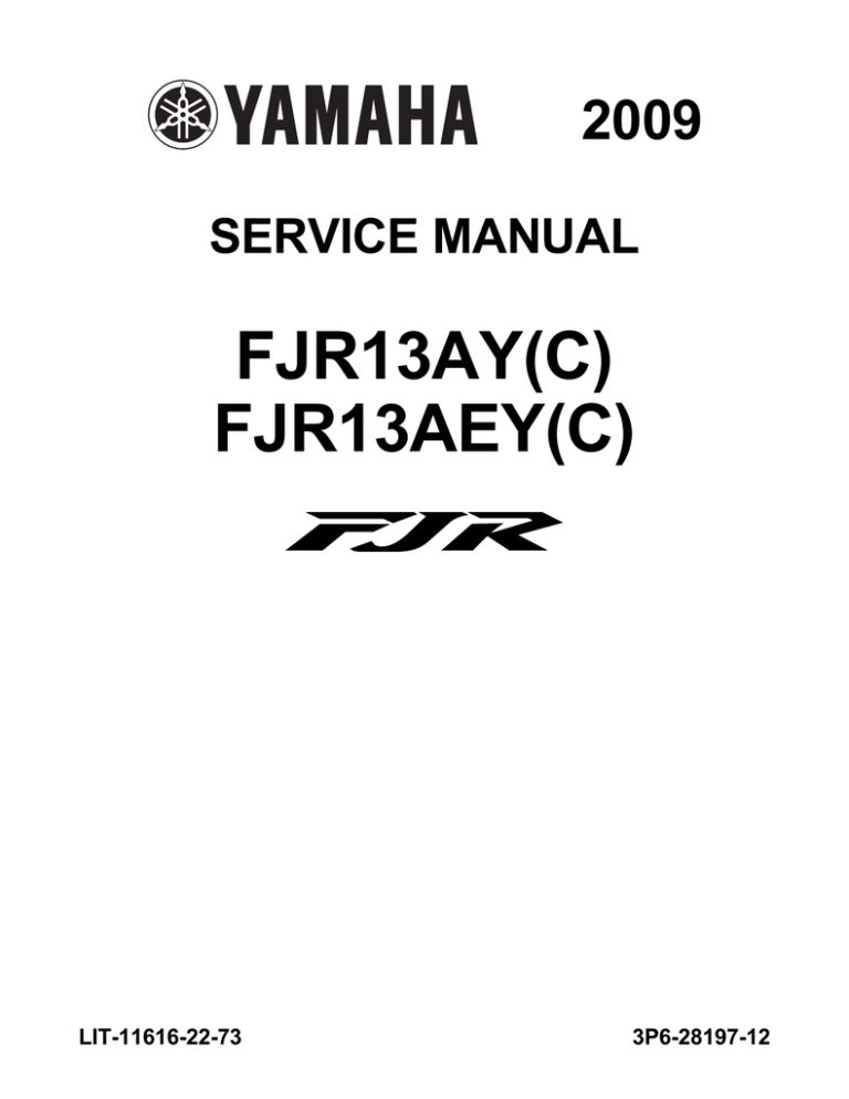Yamaha FJR13AEY User manual Yamaha FJR13AEY User manual