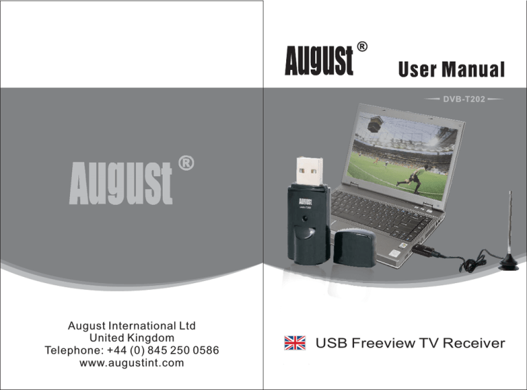 August DVB-T202 User manual August DVB-T202 User manual