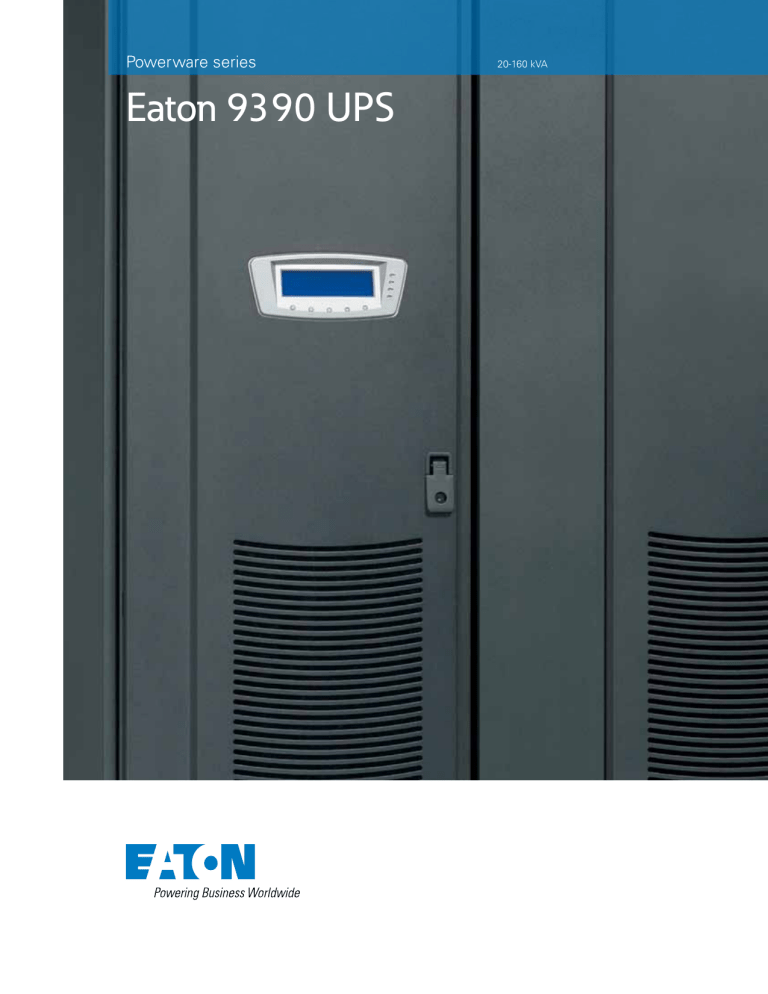 Eaton Powerware 9390 User manual Eaton Powerware 9390 User manual