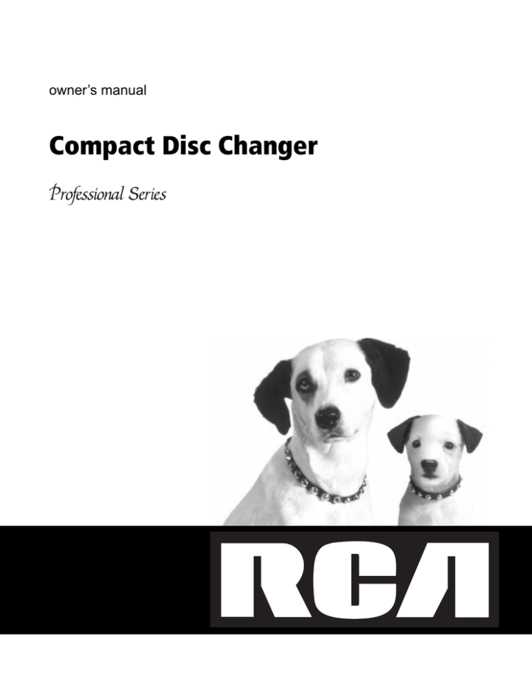 Radio Shack 10 Disc CD Changer Owner's manual Radio Shack 10 Disc CD Changer Owner's manual
