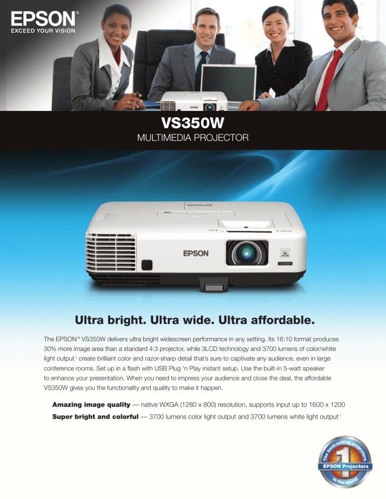 Epson VS350W User manual Epson VS350W User manual