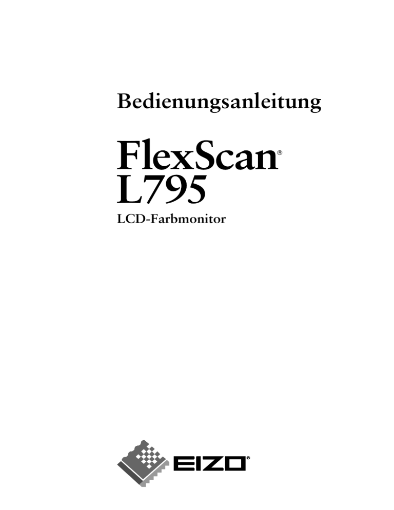 Eizo L795 User manual Eizo L795 User manual
