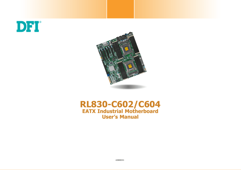 DFI RL830-C602/C604, G3 User manual DFI RL830-C602/C604, G3 User manual