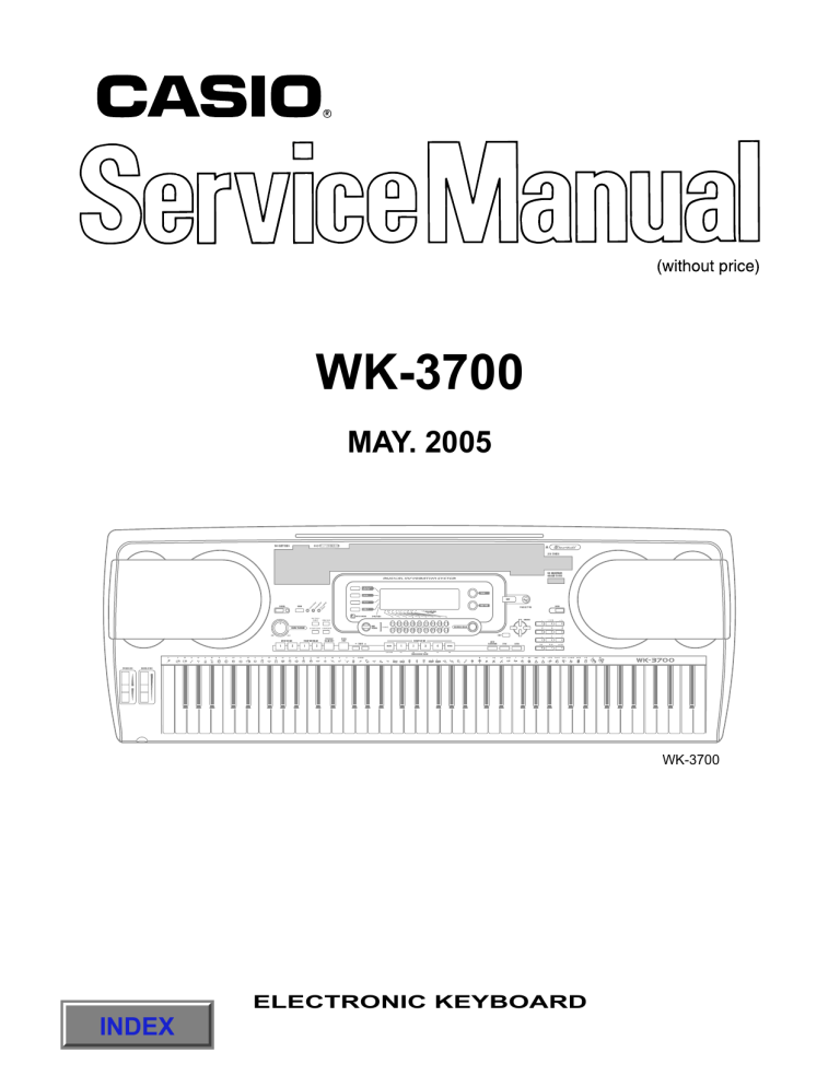 Casio WK3700 User manual Casio WK3700 User manual