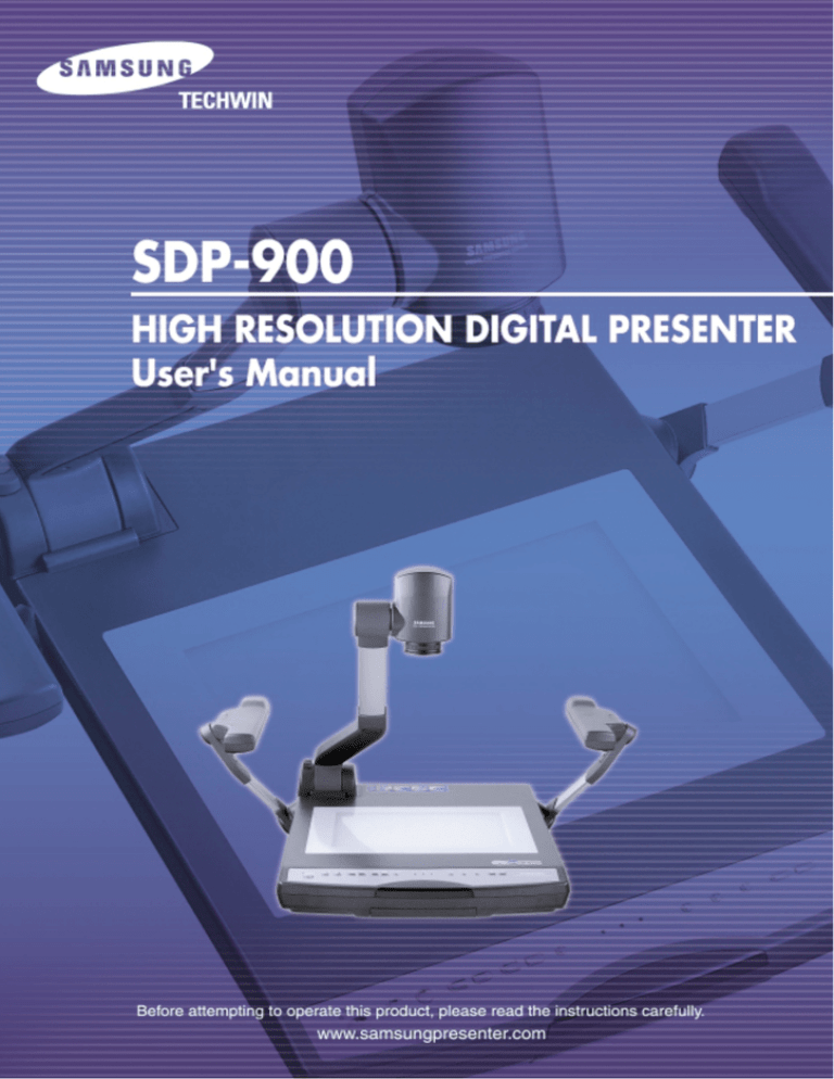 Samsung SDP-900DXA Specification Samsung SDP-900DXA Specification