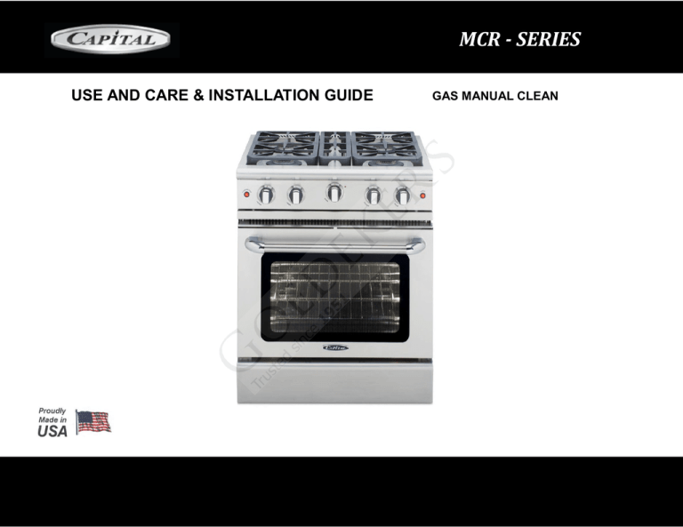 Capital MCR364B Installation guide Capital MCR364B Installation guide