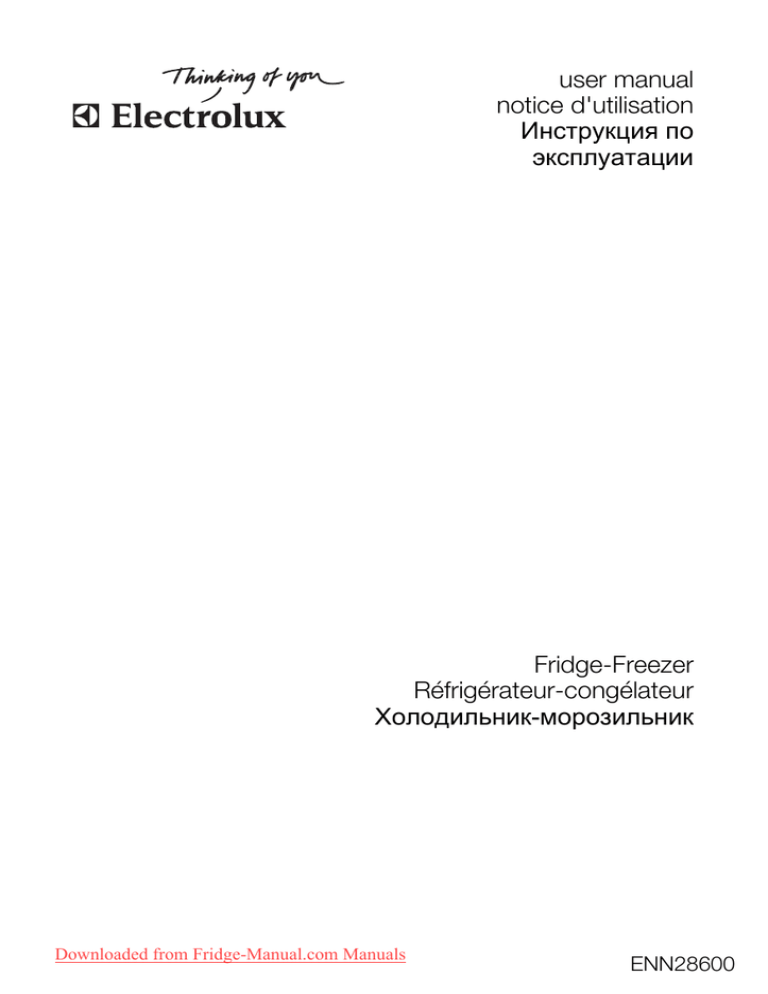 Electrolux ENN28600 User manual Electrolux ENN28600 User manual