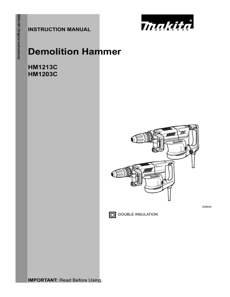 Makita HM1203C User manual Makita HM1203C User manual
