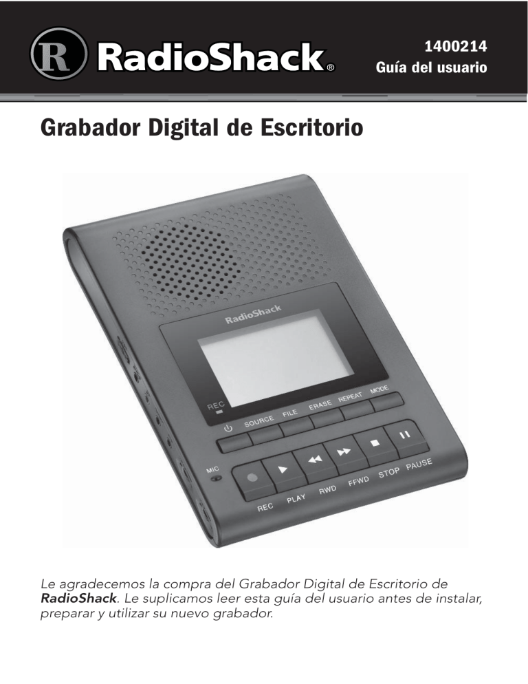 Radio Shack 1400214 User manual Radio Shack 1400214 User manual