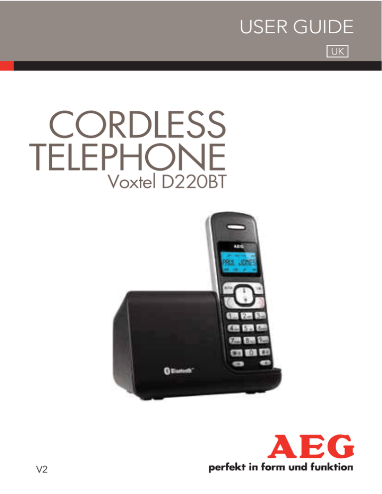 AEG Voxtel D220BT User guide AEG Voxtel D220BT User guide