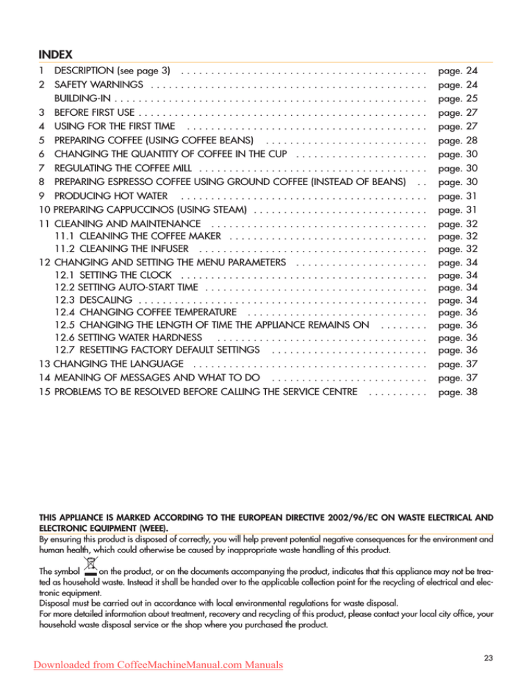 Whirlpool ACE 100 IX ACE 100 IX User manual Whirlpool ACE 100 IX ACE 100 IX User manual