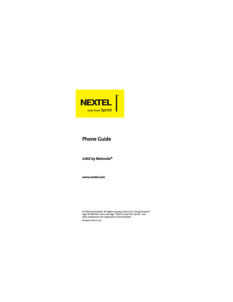 Motorola ic402 Product information Motorola ic402 Product information