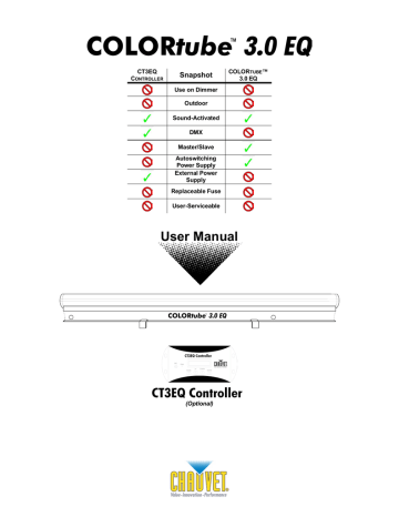 Chauvet COLORtube 3.0 EQ User manual | Manualzz