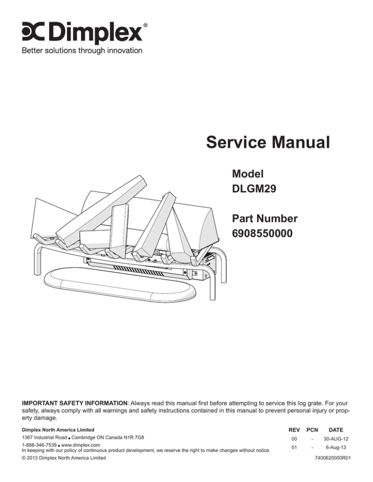 Dimplex DLGM29 User manual Dimplex DLGM29 User manual