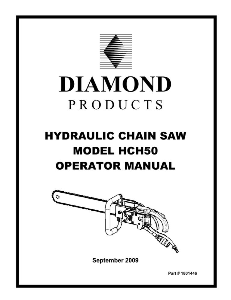 Diamond HCH50 Operating instructions Diamond HCH50 Operating instructions