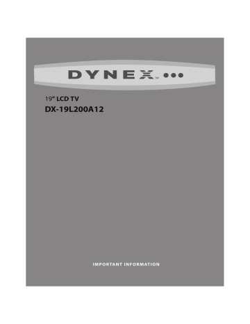Online User Manual. Dynex DX-19L200A12 | Manualzz Online User Manual. Dynex DX-19L200A12 | Manualzz