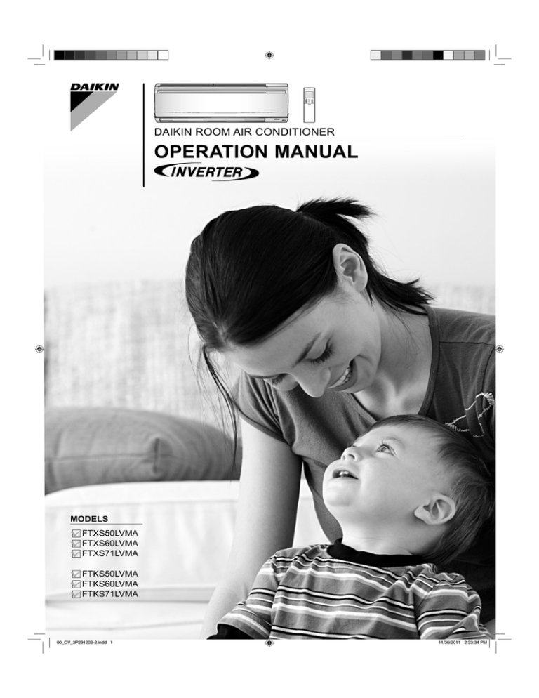 Daikin FTXS60BVMA User manual Daikin FTXS60BVMA User manual