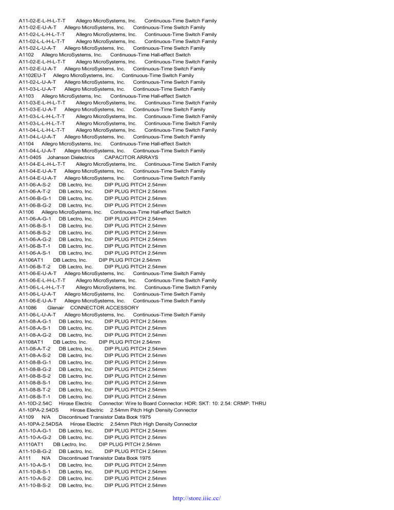 Sanyo Denki A11H User manual Sanyo Denki A11H User manual