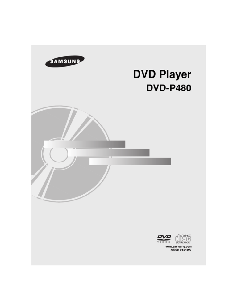 Samsung DVD-P480 User manual Samsung DVD-P480 User manual