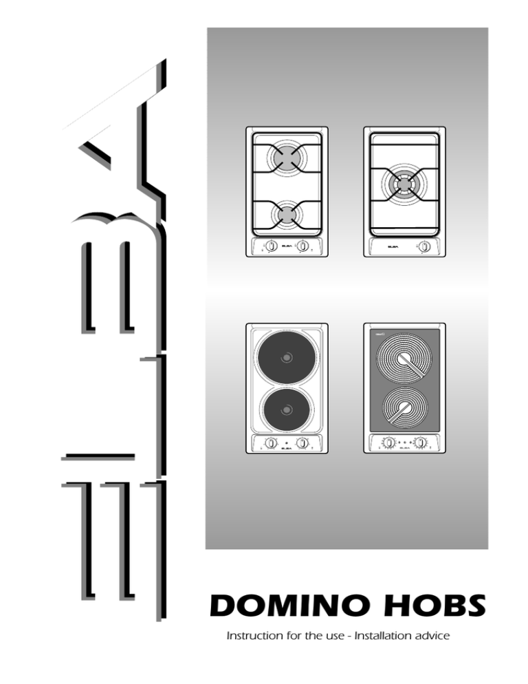Elba DOMINO COOKING HOBS Datasheet Elba DOMINO COOKING HOBS Datasheet