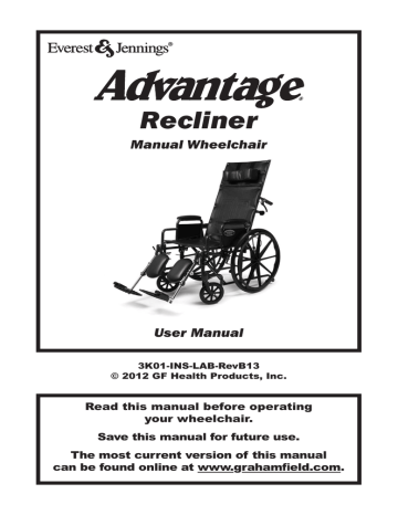 E&J Advantage Recliner User manual | Manualzz
