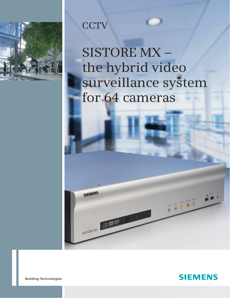 Siemens SISTORE MX User manual Siemens SISTORE MX User manual
