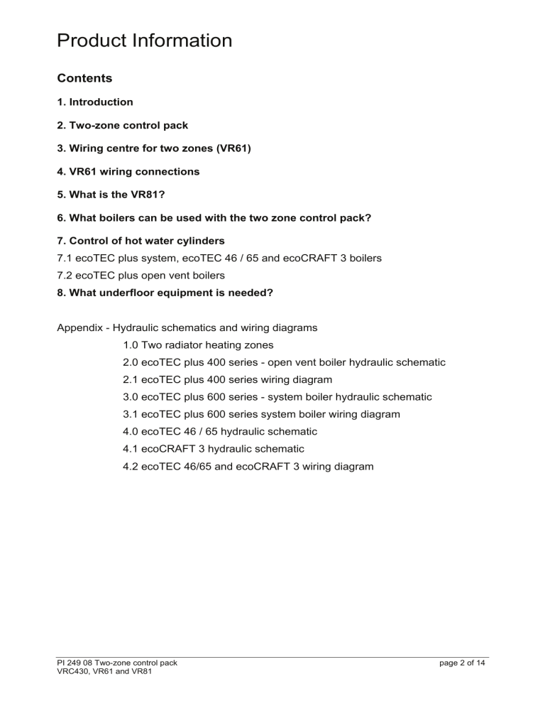 Vaillant VRC 430f User manual Vaillant VRC 430f User manual