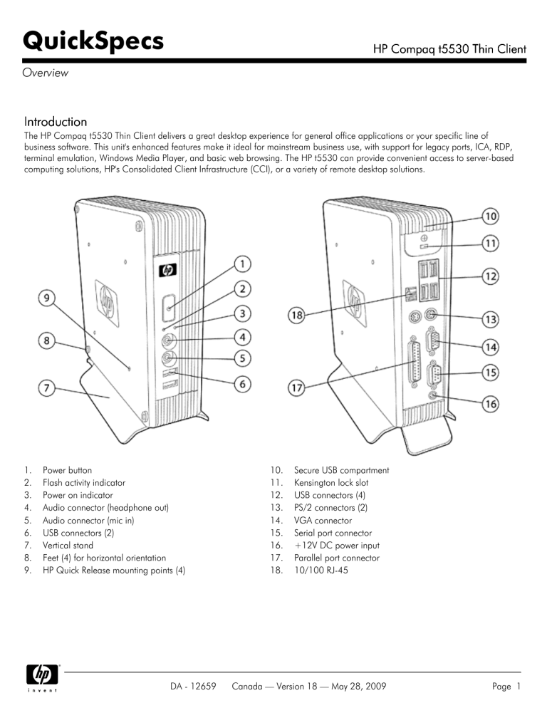 Compaq T5530 - Thin Client User manual Compaq T5530 - Thin Client User manual