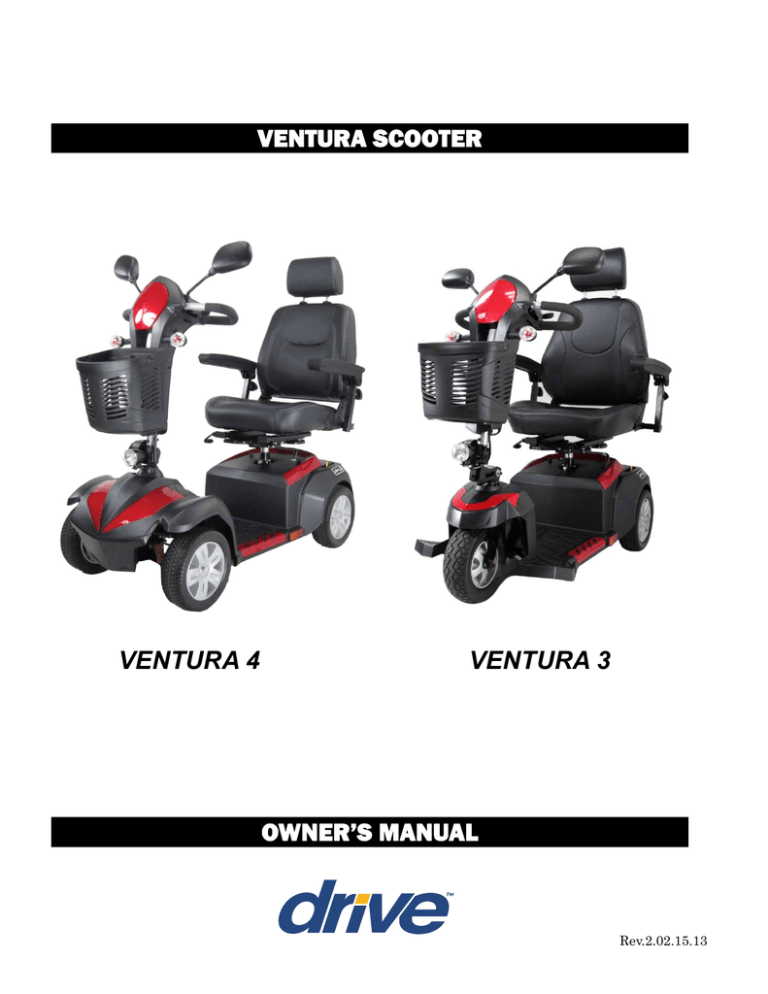 Drive Ventura 4 Owner's manual Drive Ventura 4 Owner's manual