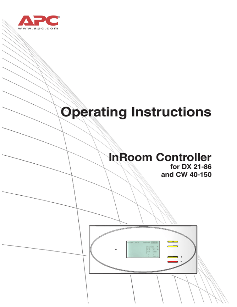 APC INROOM ACPSC3000 Operating instructions APC INROOM ACPSC3000 Operating instructions