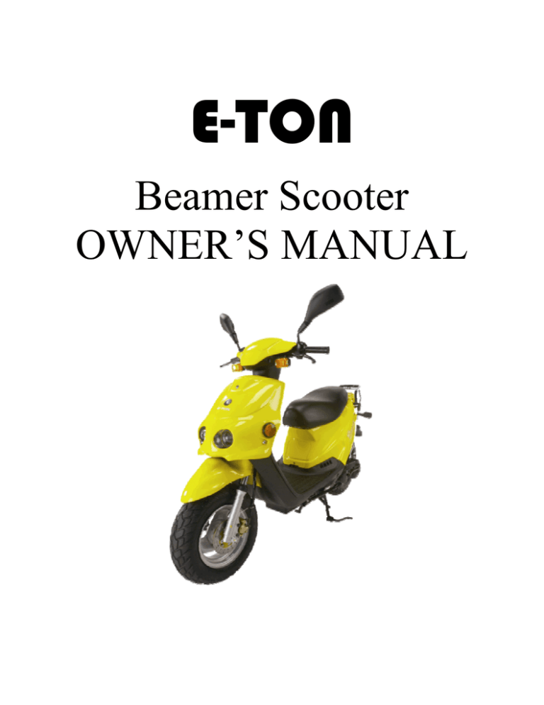 E-TON Beamer Owner's manual E-TON Beamer Owner's manual
