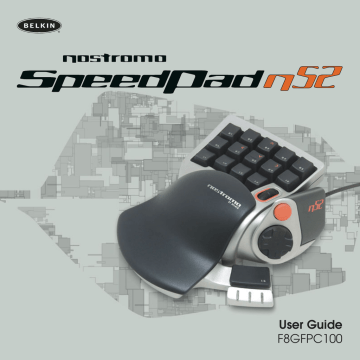 Belkin n52te - Nostromo SpeedPad Game Pad User guide | Manualzz