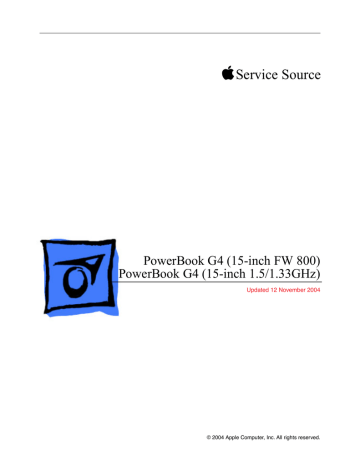 Display Rear Housing Adjustment. Apple FW800, PowerBook G4 (12-inch 1.33GHZ | Manualzz