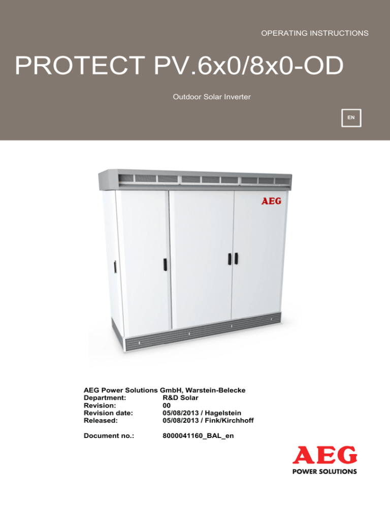 AEG DEA 630 Operating instructions AEG DEA 630 Operating instructions