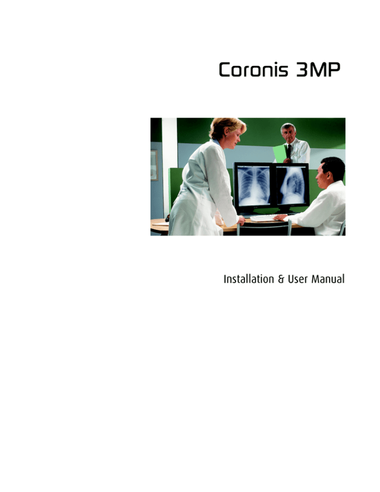 Barco Coronis 3MP, Coronis 3MP MFGD-3420, Coronis 3MP (MFGD-3420) User manual Barco Coronis 3MP, Coronis 3MP MFGD-3420, Coronis 3MP (MFGD-3420) User manual