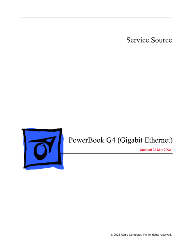 Apple PowerBook G4 (Gigabit Ethernet User manual Apple PowerBook G4 (Gigabit Ethernet User manual