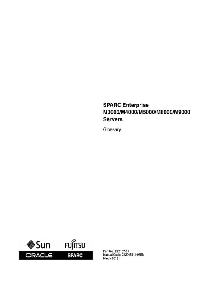 Siemens SPARC M8000 Installation guide Siemens SPARC M8000 Installation guide