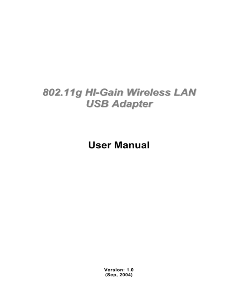 Edimax EW-7317UHg User manual Edimax EW-7317UHg User manual