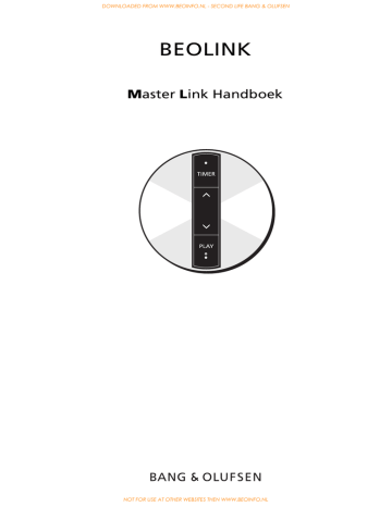 Bang & Olufsen BeoLab 2000 User manual Bang & Olufsen BeoLab 2000 User manual