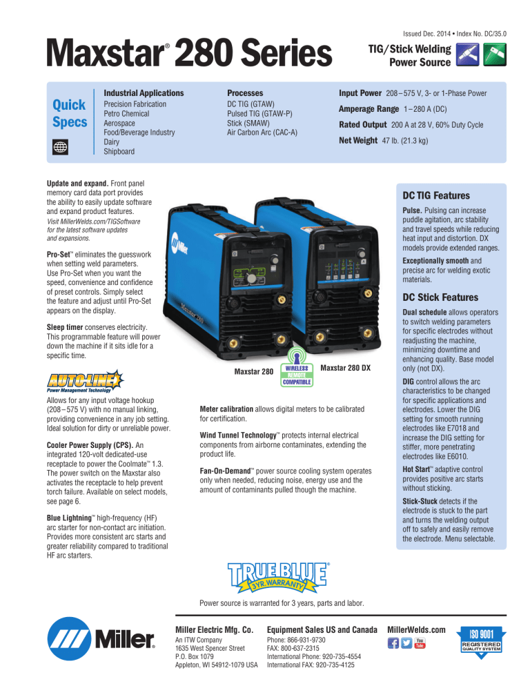 Pulse 280 User manual Pulse 280 User manual