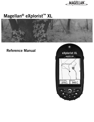 Magellan eXplorist XL Reference Manual | Manualzz Magellan eXplorist XL Reference Manual | Manualzz