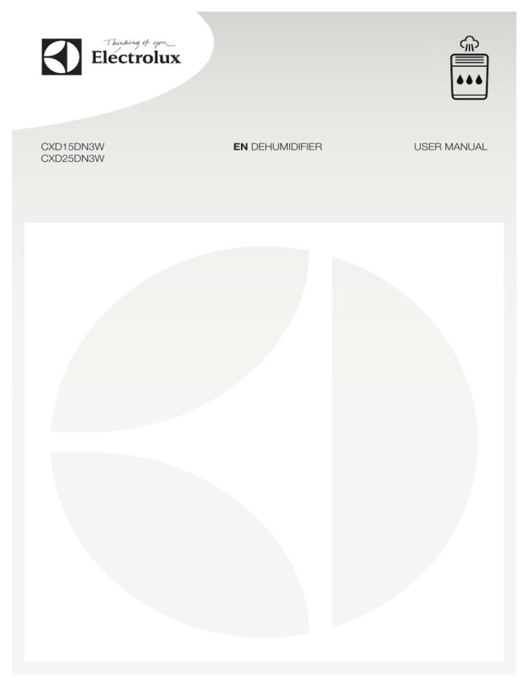 Electrolux CXD15DN3W User manual Electrolux CXD15DN3W User manual