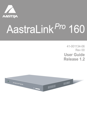 Mitel Aastralink Pro 160 User guide | Manualzz