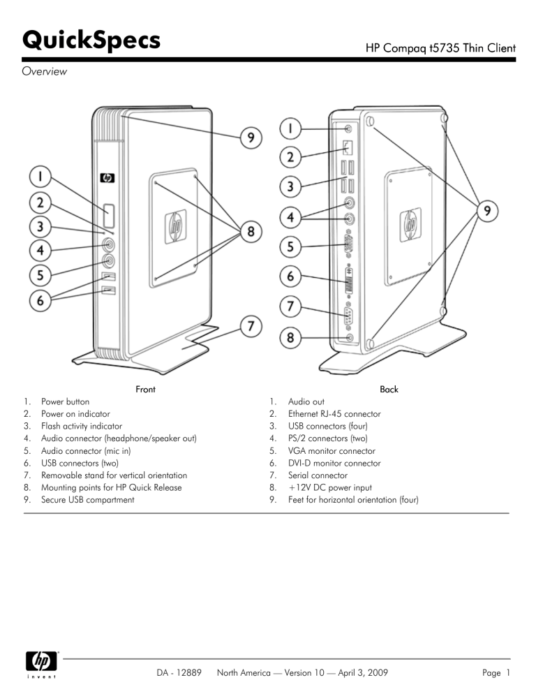 HP Compaq t5735 User manual HP Compaq t5735 User manual