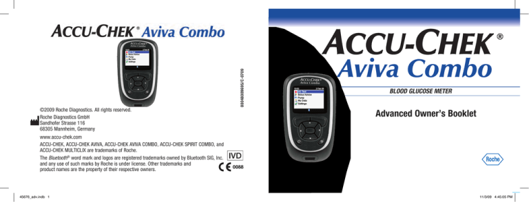 Roche Accu-Chek Aviva User guide Roche Accu-Chek Aviva User guide