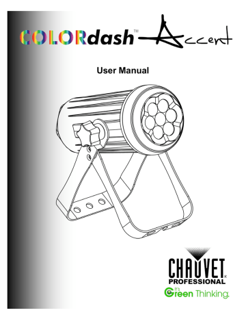 Chauvet Colordash User manual | Manualzz
