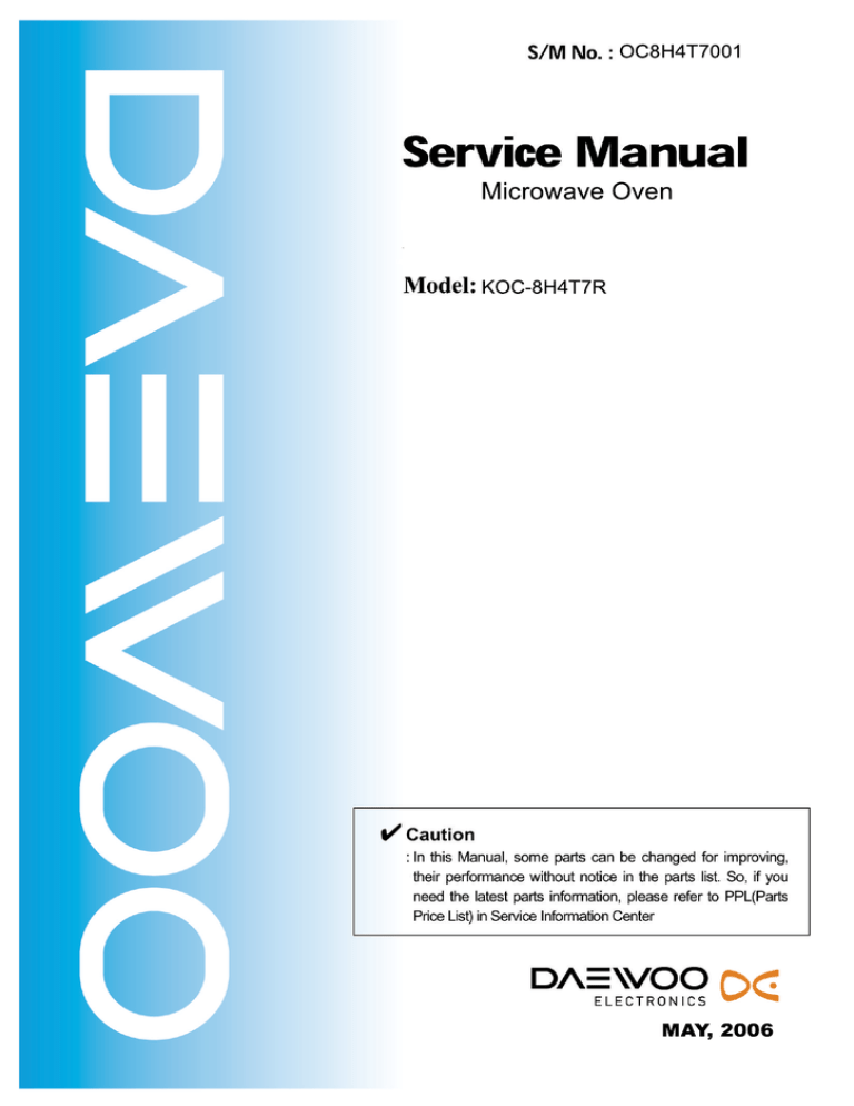 Daewoo KOC-970T1S Specification Daewoo KOC-970T1S Specification