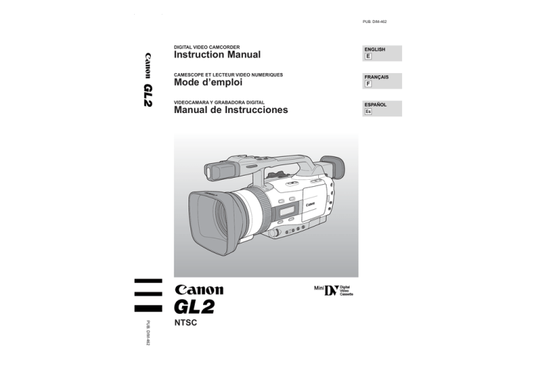 Canon DV-PC Instruction manual Canon DV-PC Instruction manual