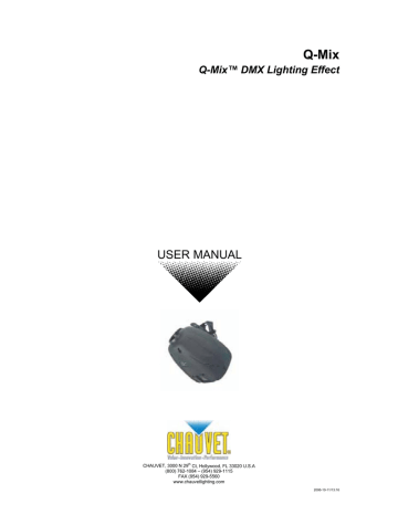Chauvet Q-Mix User manual | Manualzz